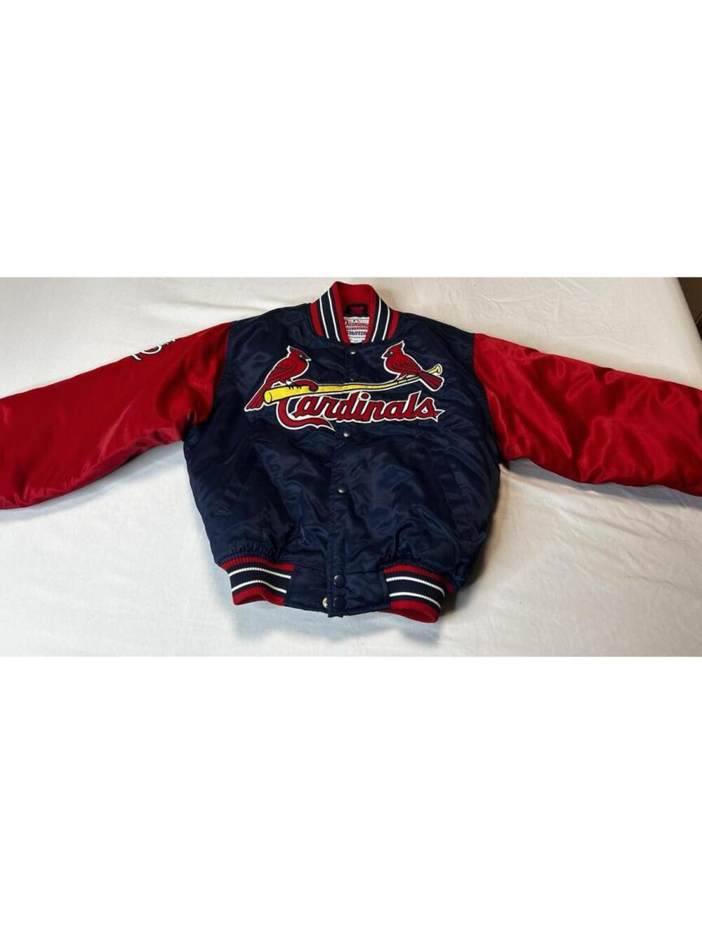 Vintage Starter Diamond Collection St Louis Cardinals Satin Jacket M youth